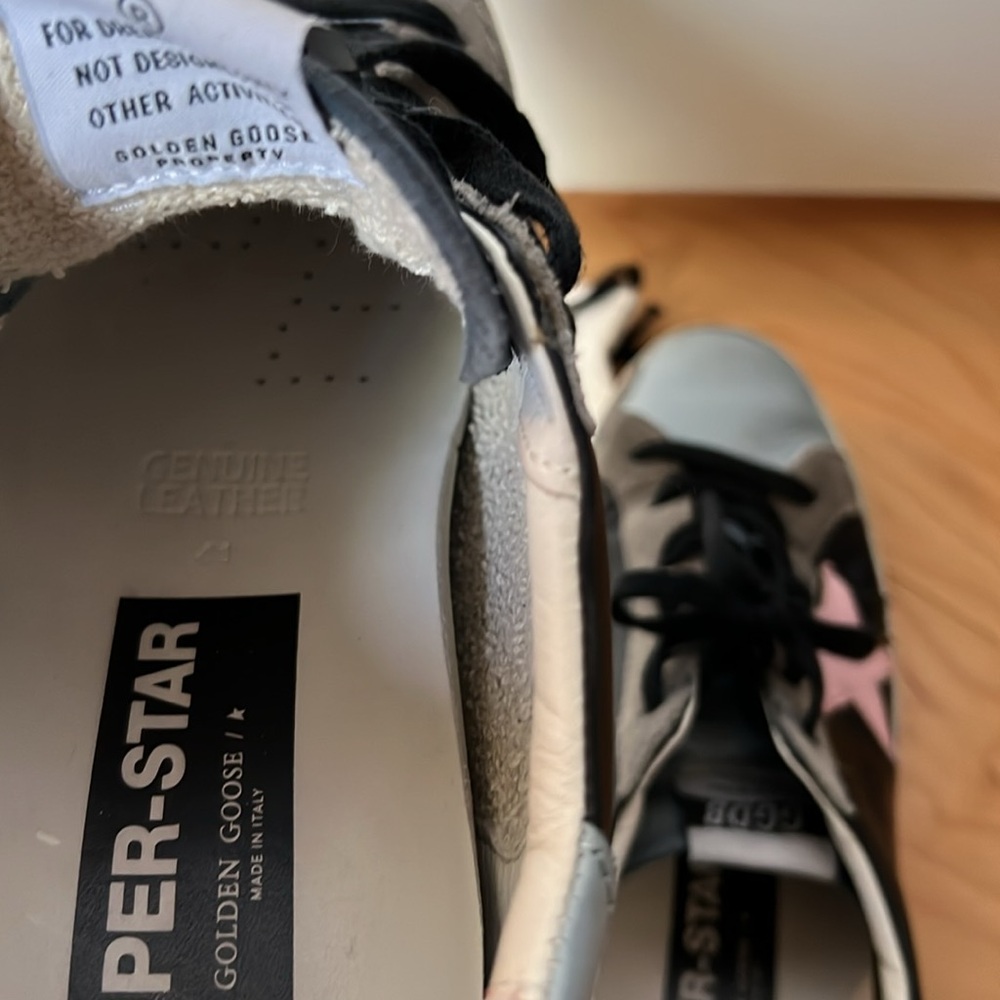 GOLDEN GOOSE | Super Star Sneaker | Size 11US / 41EU, Blue/Pink - Picture 4 of 4